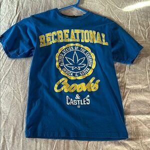 Blue Crooks & Castles Graphic T-Shirt
